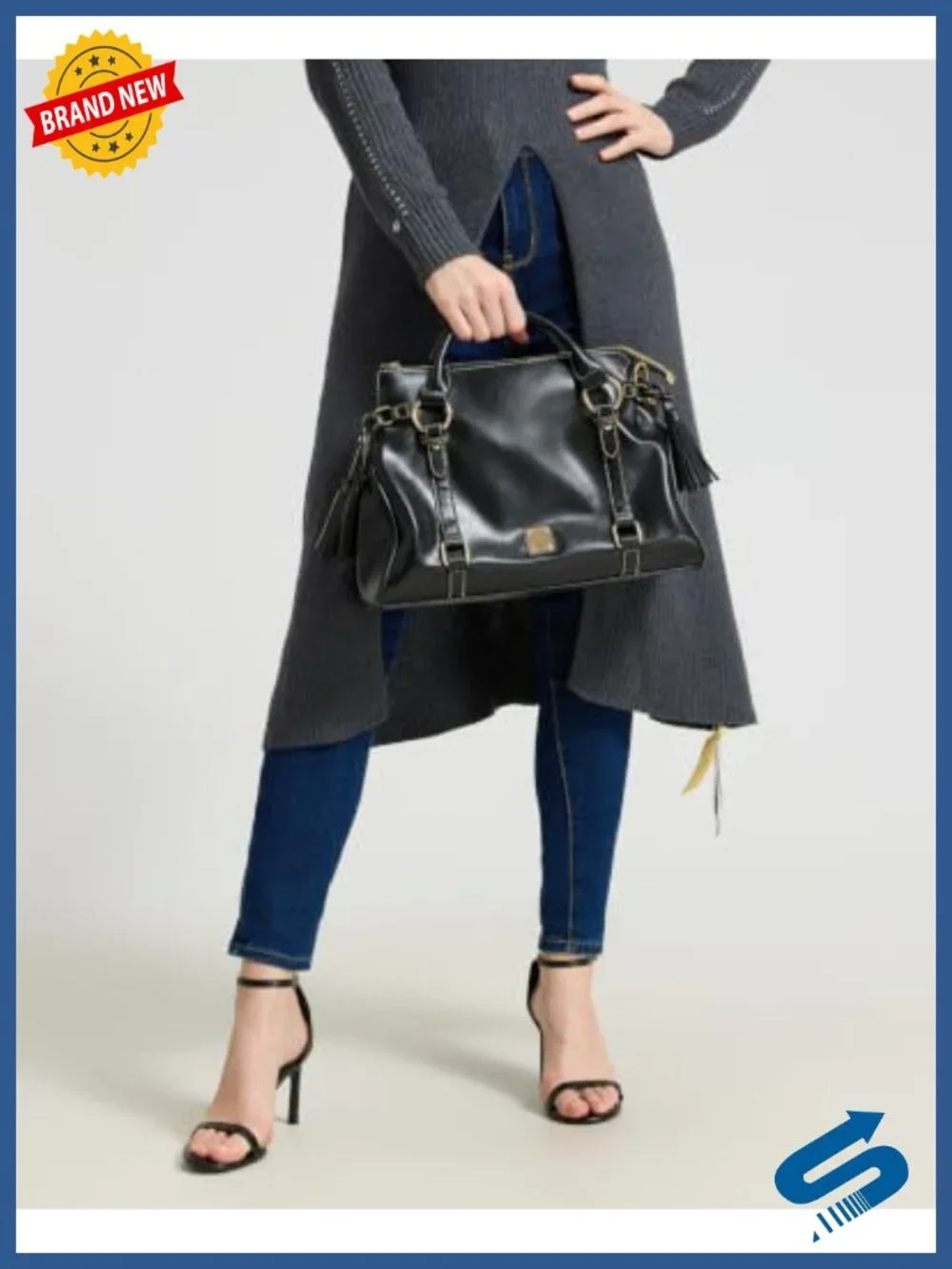 Slouchy Hobo Tote Handbag Satchel Purse Top Handle Crossbody PU Vegan Leather